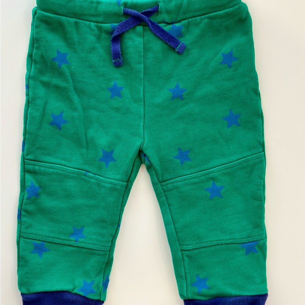 Baby Boden Green Star Jogger Pants